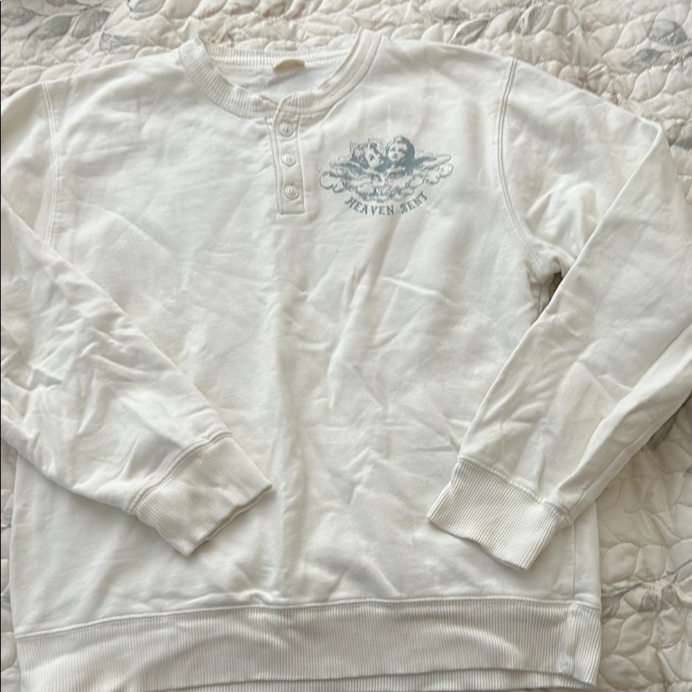 Brandy Melville White Crewneck Sweater